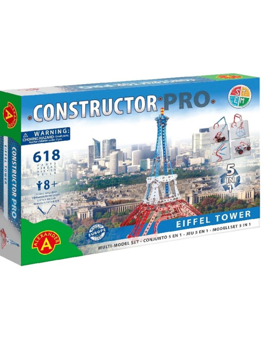 Toys Constructor PRO Eiffel Tower 5 in 1